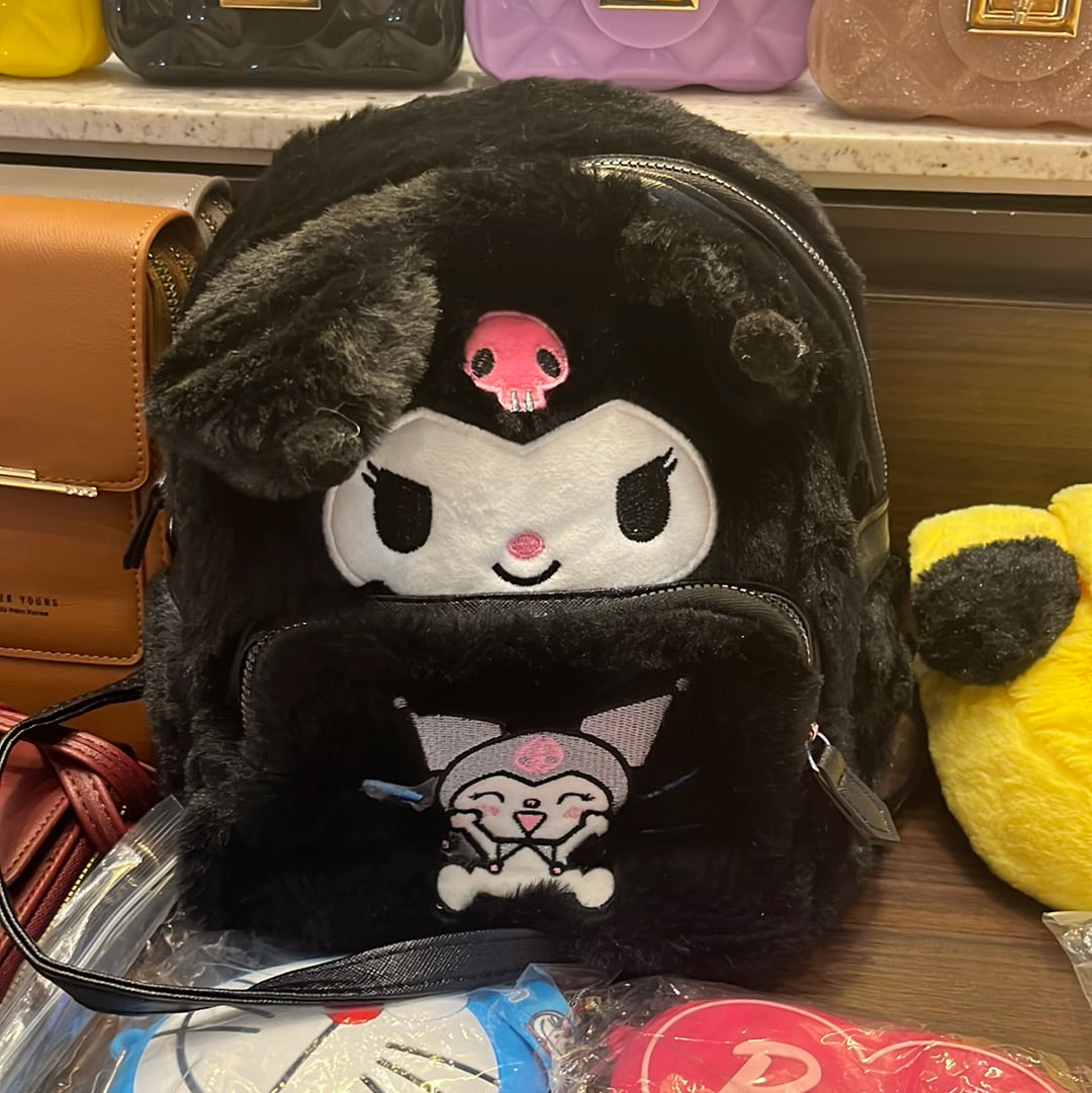 Kuromi Furry Backpack