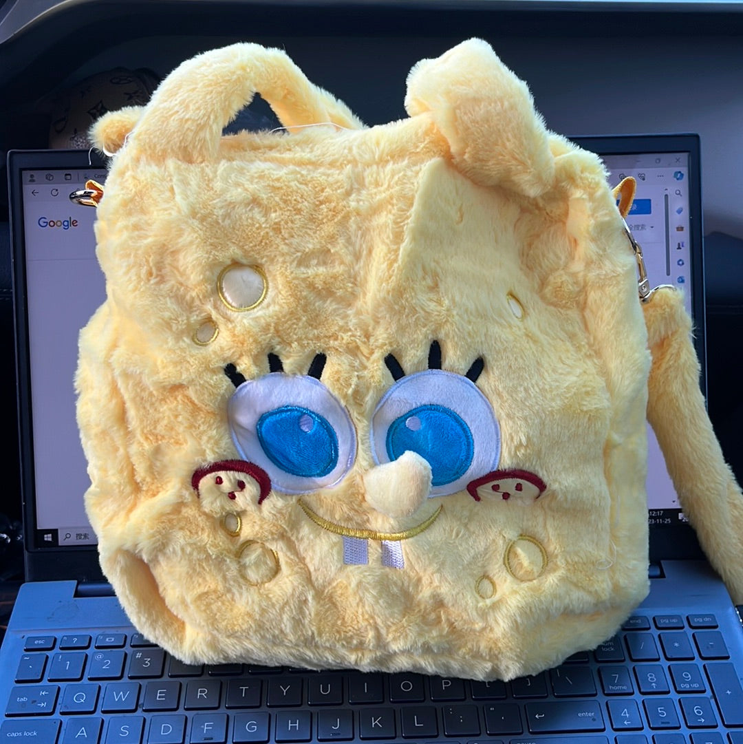SpongeBob Fluffy Crossbody Purse L