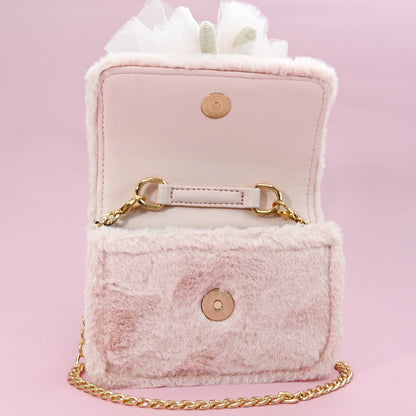 Princess Bear H Furry Kids Purse