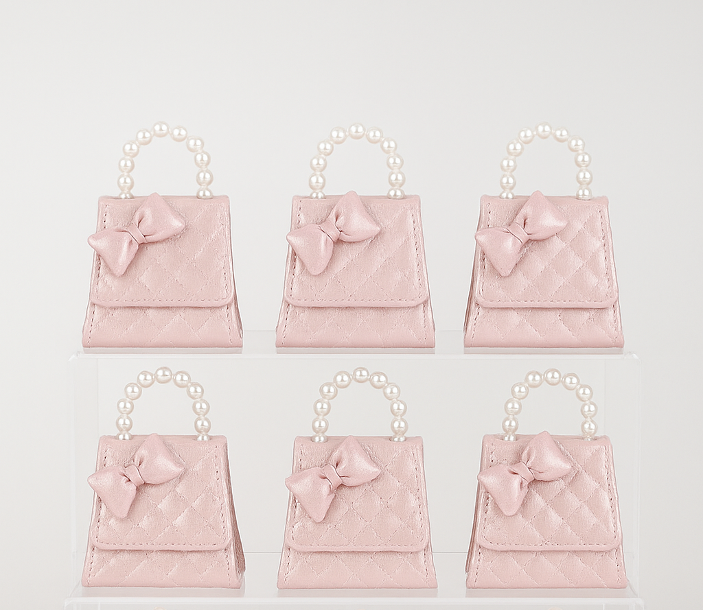 3D Bow T Shiny Kids Purse（6PCS）