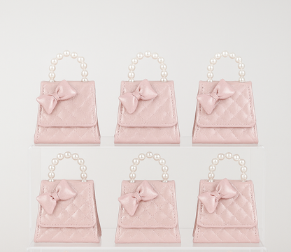 3D Bow T Shiny Kids Purse（6PCS）