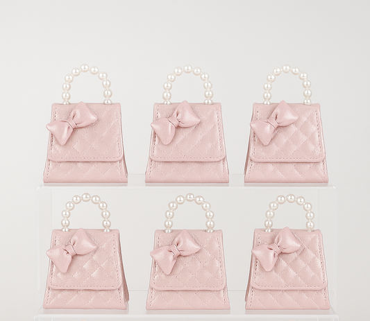 3D Bow T Shiny Kids Purse（6PCS）