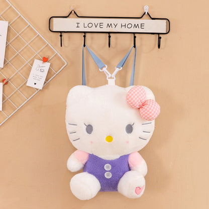 Large Fluffy Doll Backpack Hello kitty