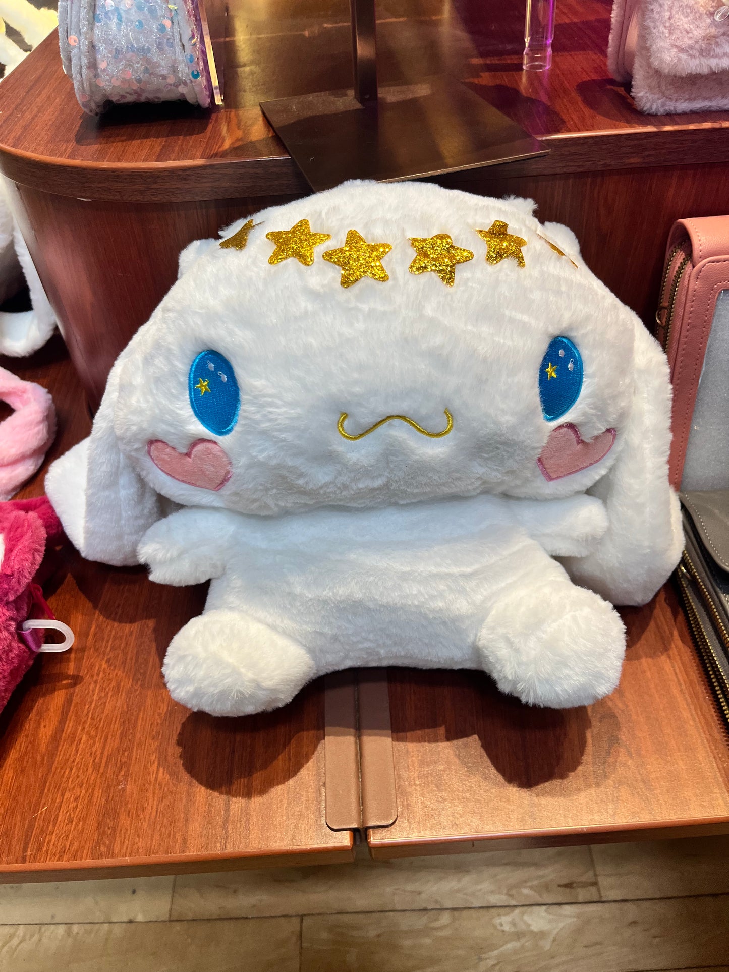 Large Cinnamon Roll Fluffy Backpack