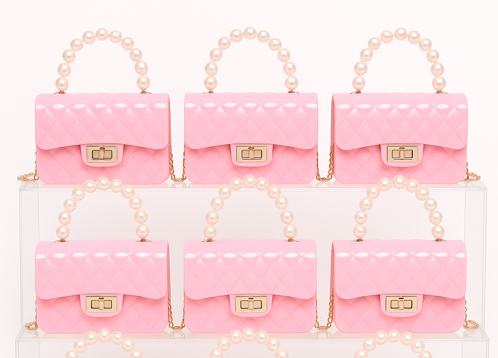 Pearl Large Jelly Kids Purse（6PCS）