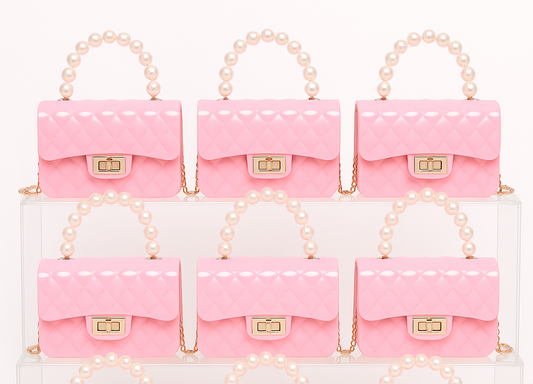 Pearl Large Jelly Kids Purse（6PCS）
