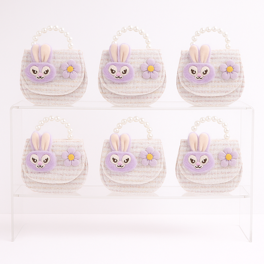Sanrio Face Tweed Kids Purse（6PCS）