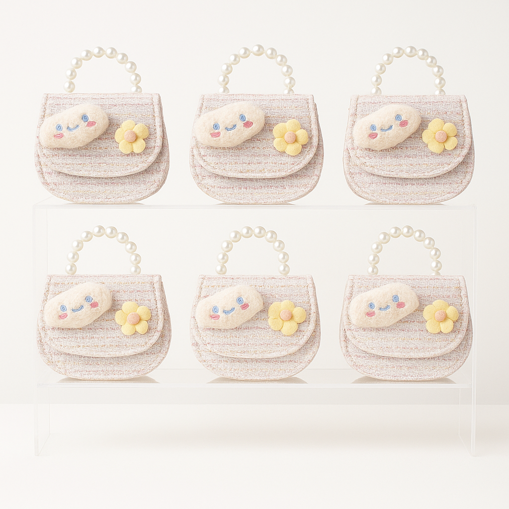 Sanrio Face Tweed Kids Purse（6PCS）