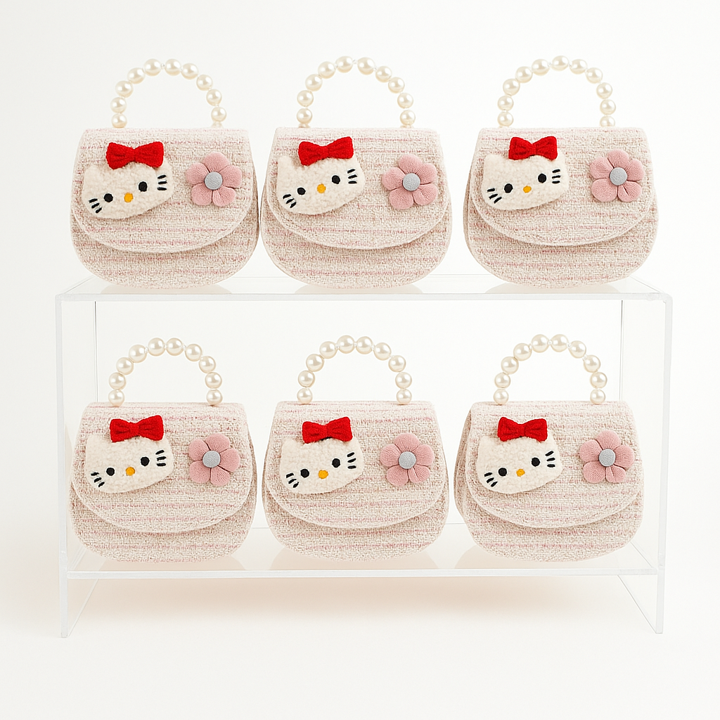 Sanrio Face Tweed Kids Purse（6PCS）