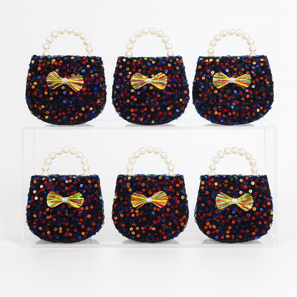 Glitter Velvet O Kids Purse（6PCS）