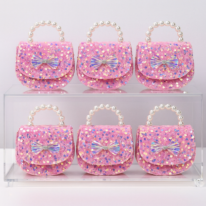 Glitter Velvet O Kids Purse（6PCS）