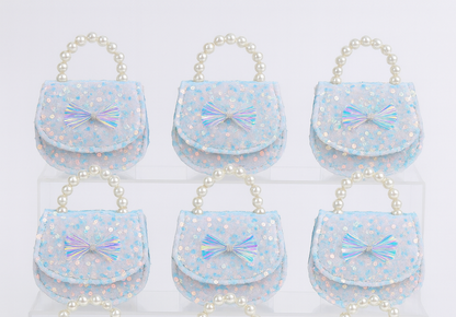 Glitter Velvet O Kids Purse（6PCS）
