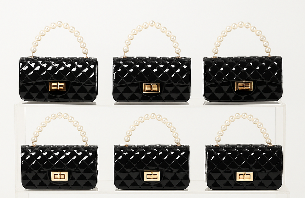 Pearl Large Jelly Kids Purse（6PCS）