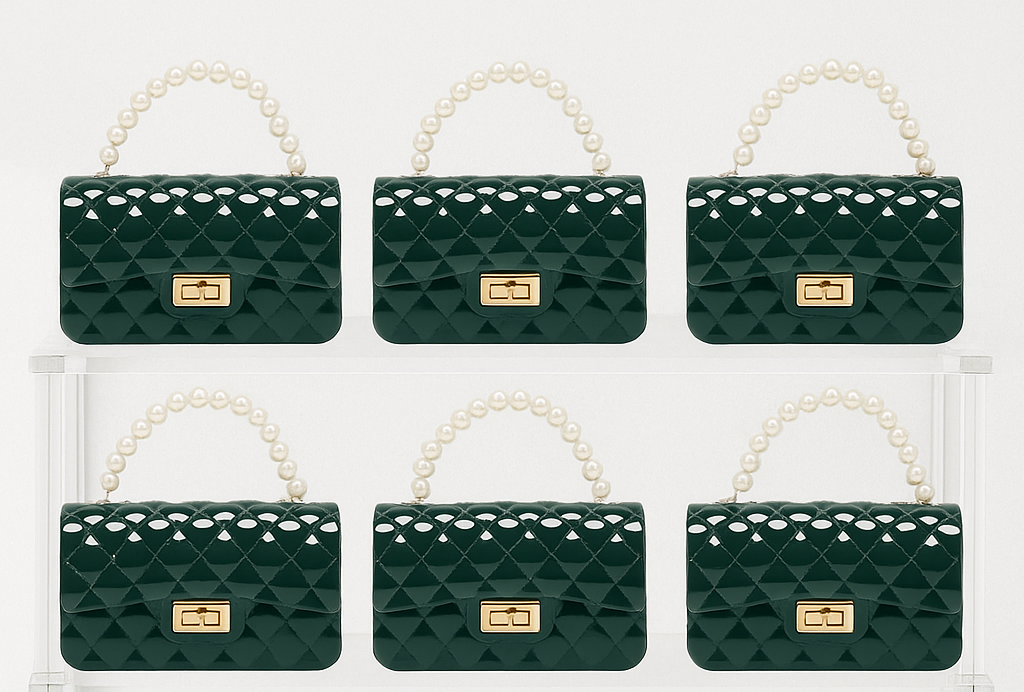 Pearl Large Jelly Kids Purse（6PCS）