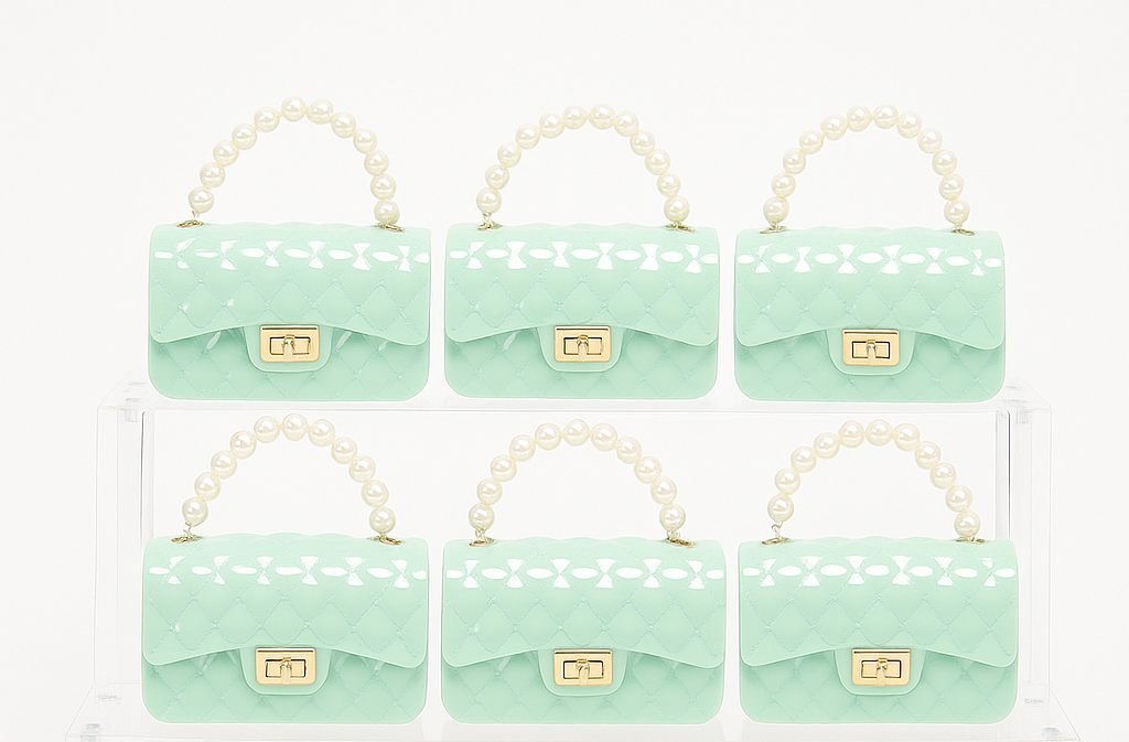 Pearl Large Jelly Kids Purse（6PCS）