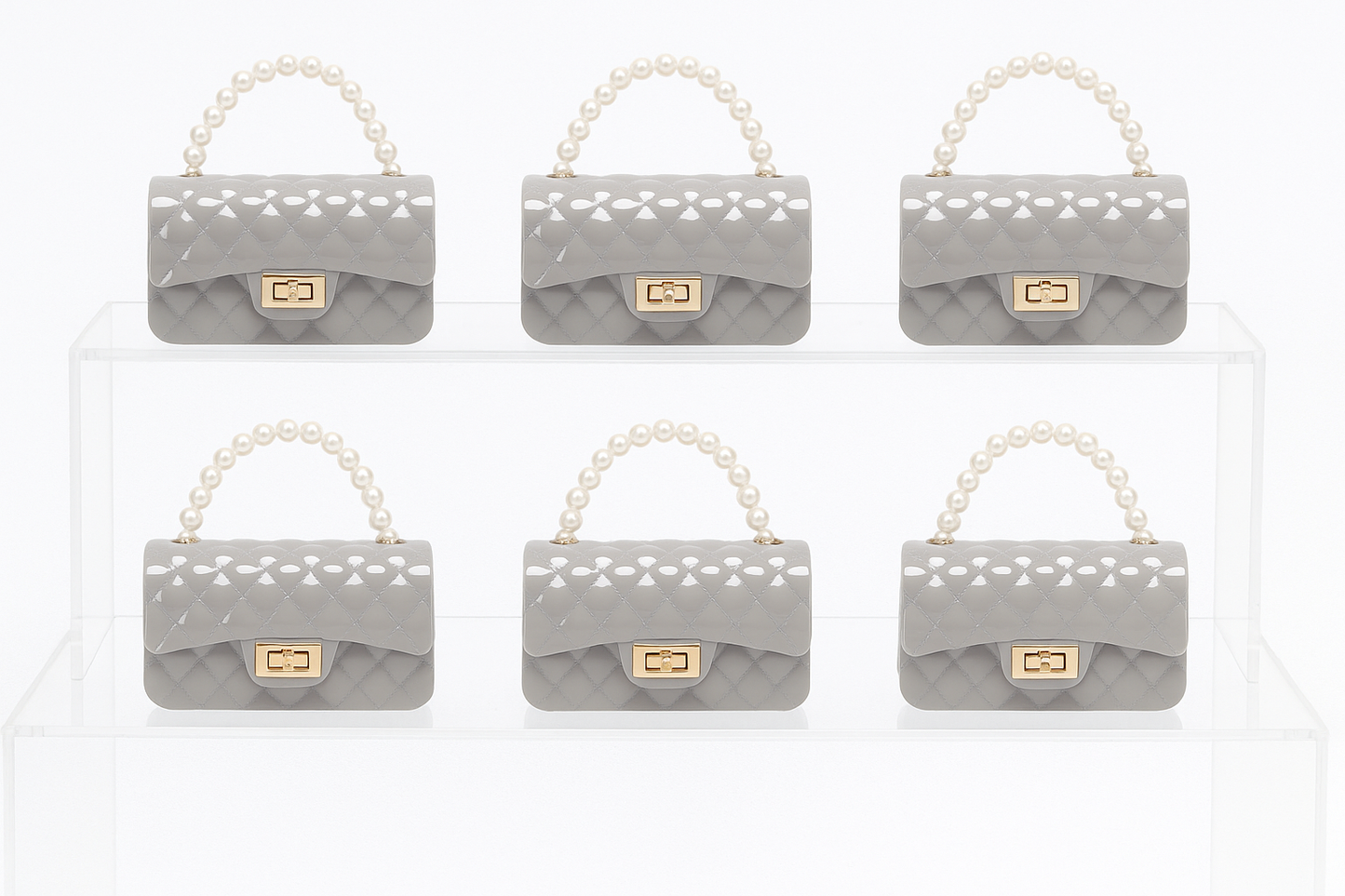 Pearl Large Jelly Kids Purse（6PCS）