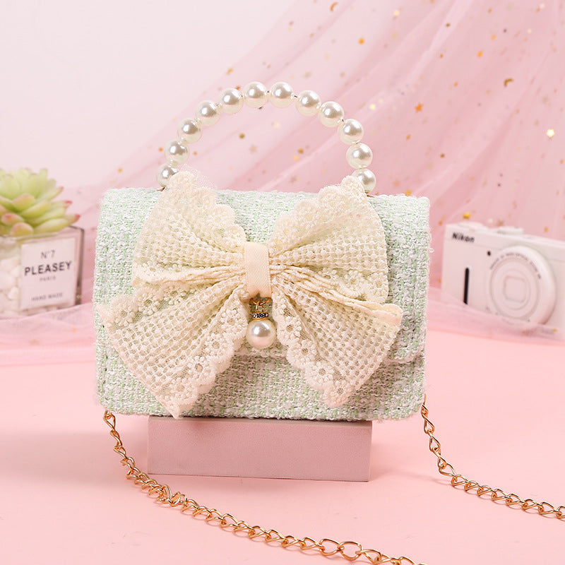 Large Lace Bow Tweed