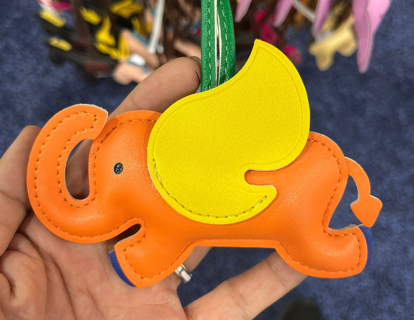 Bag Charm Flying Elephant