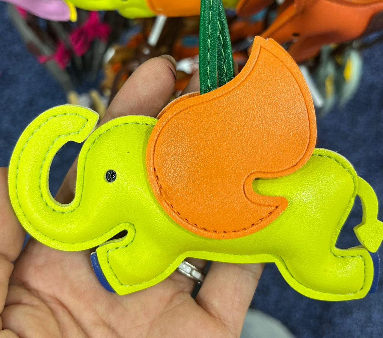 Bag Charm Flying Elephant