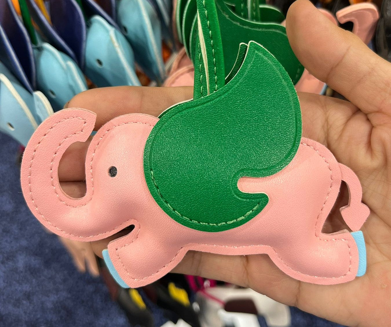 Bag Charm Flying Elephant