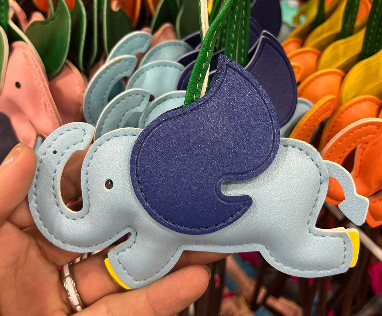 Bag Charm Flying Elephant