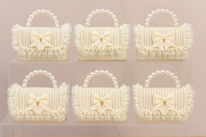 Little Diamond Bow Straw H Kids Purse（6PCS）