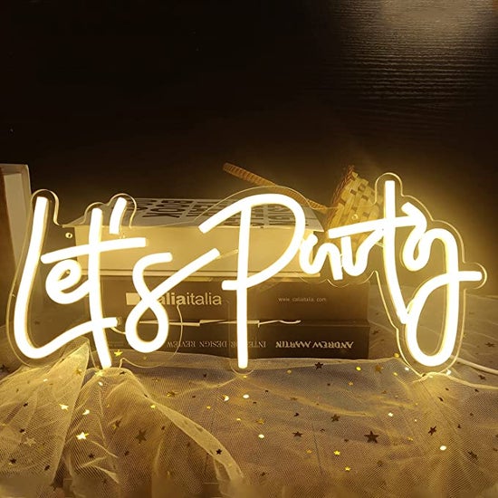 Let's Party Neon Sign